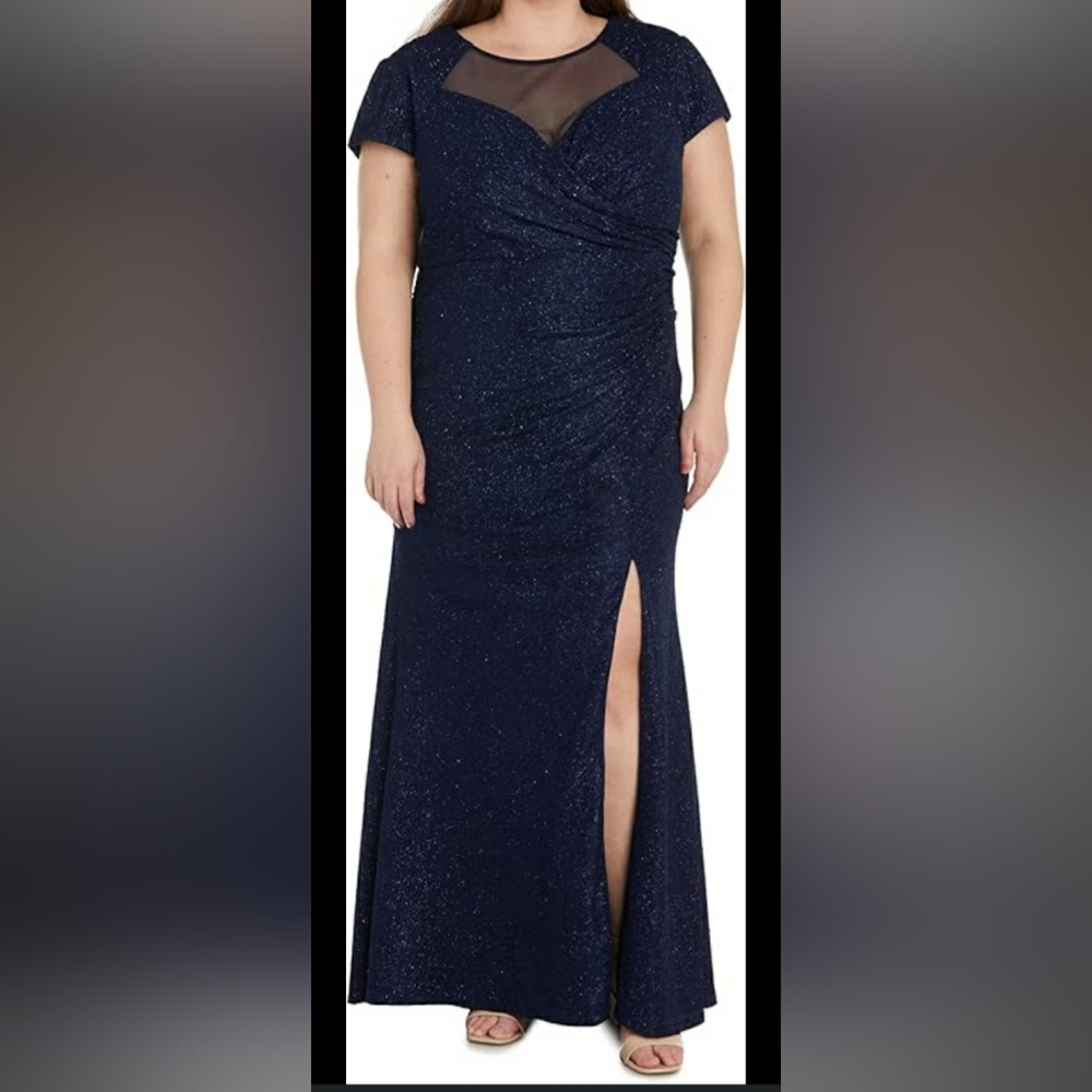 Navy Sparkle Formal NWOT